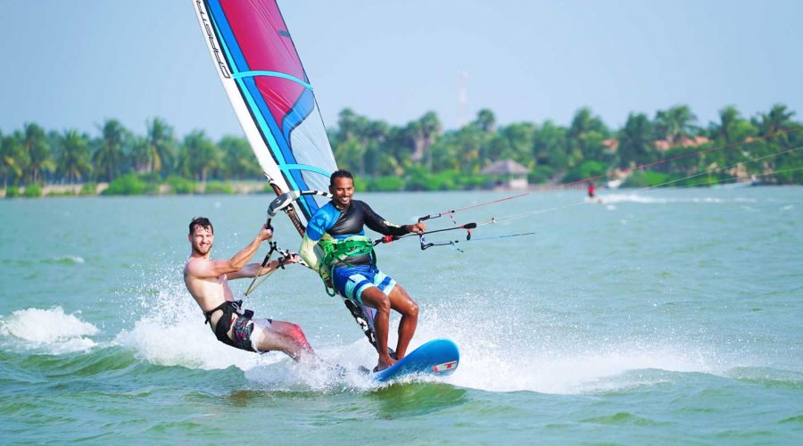 windsurfing