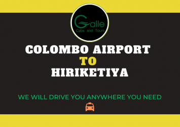Colombo Airport To Hiriketiya Taxi